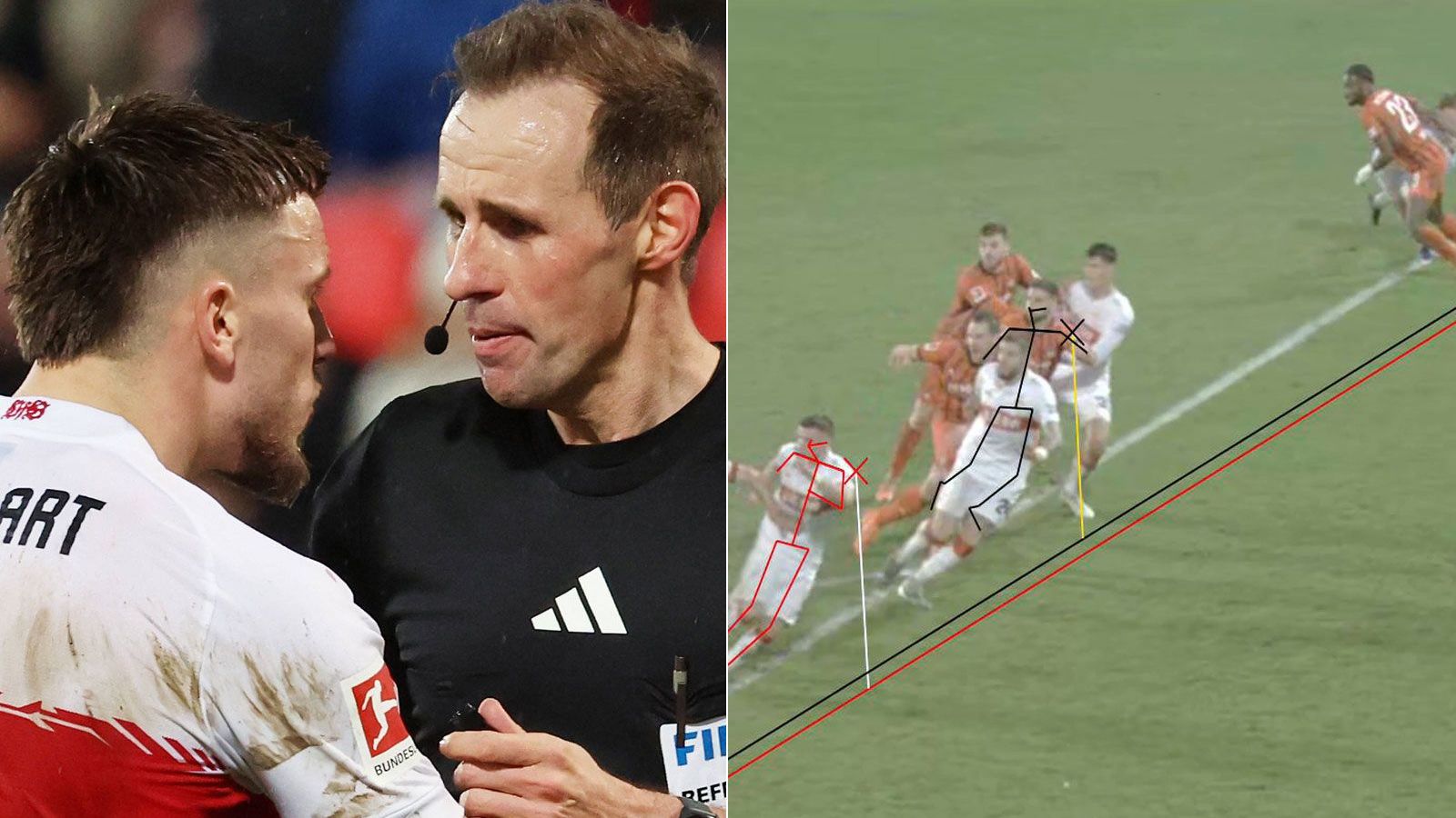 DFB klärt auf Abseitslinie bei DemirovicTor nicht falsch gezogen GOALRADAR