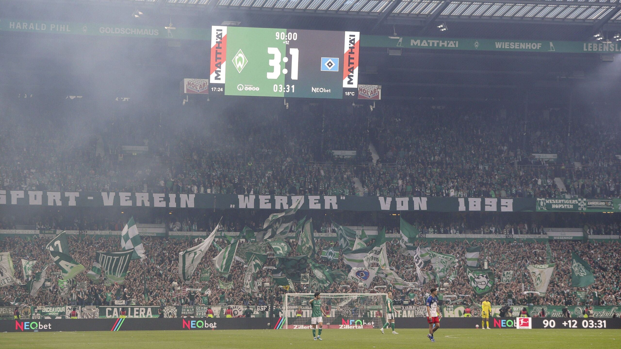 Verbotenes Feuerwerk im Nordderby Bremen muss hohe Strafe zahlen GOALRADAR